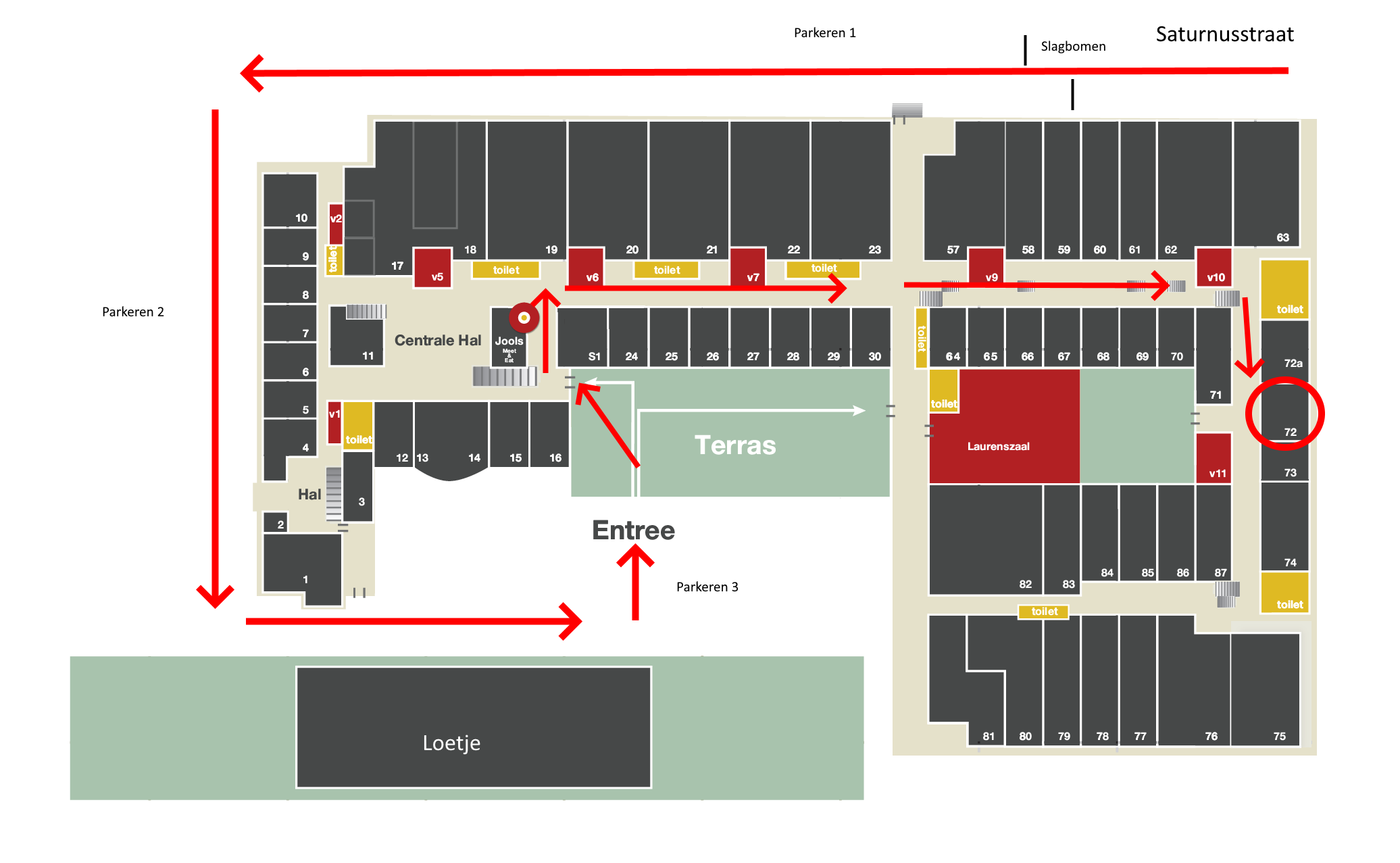 CabFab-plattegrond-route ITC Academy